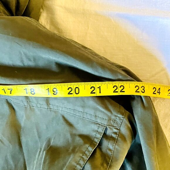 St Johns Bay Vintage Winter Jacket Removable Liner Hood Army Green Quilted M Men - Picture 9 of 16